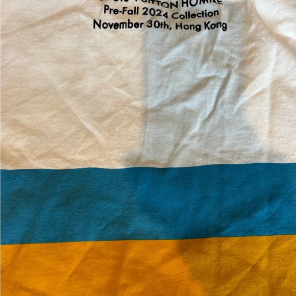 Louis Vuitton Homme Runway Cotton Tee Shirt multicolor sz XL - Picture 4 of 7